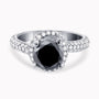 Black and White Diamond Ring
