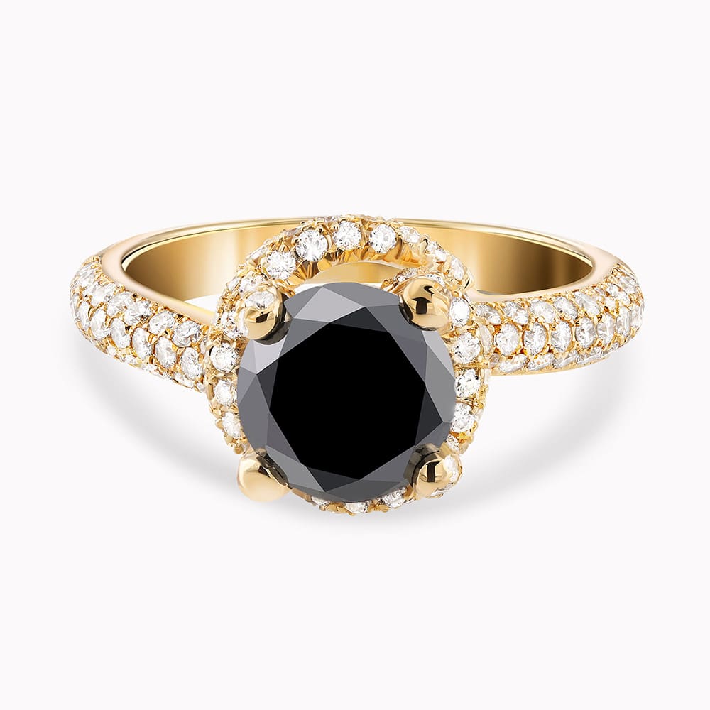 Black and White Diamond Ring