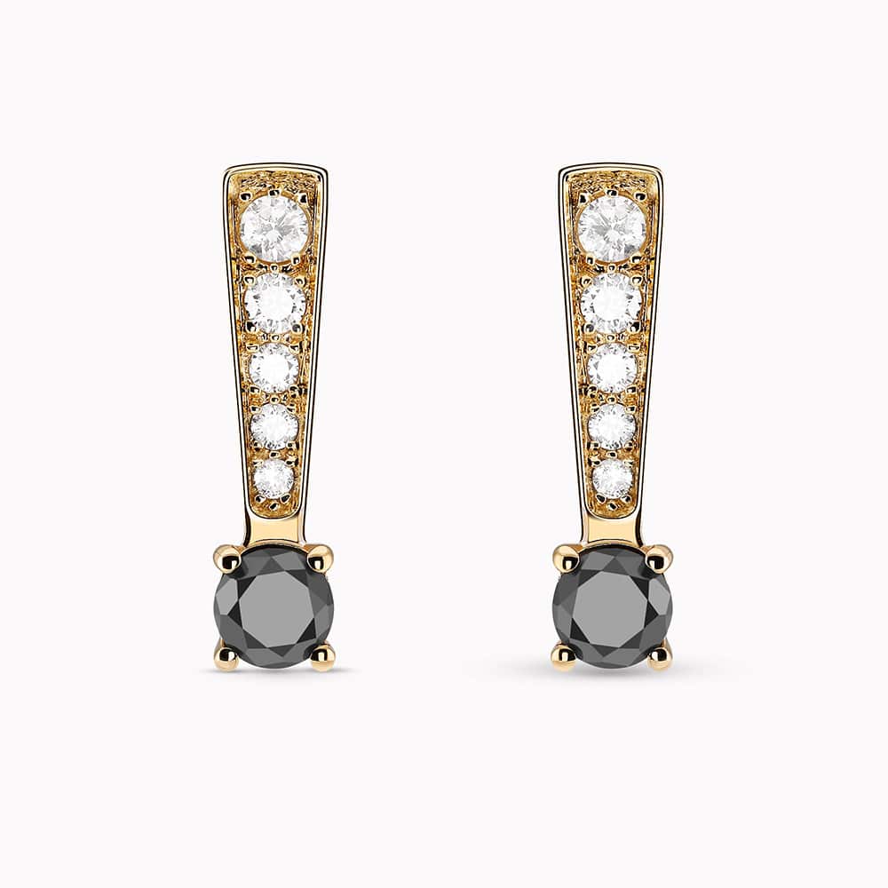 0.48Ct. (Total Weight) Black Diamonds set with 0.23Ct