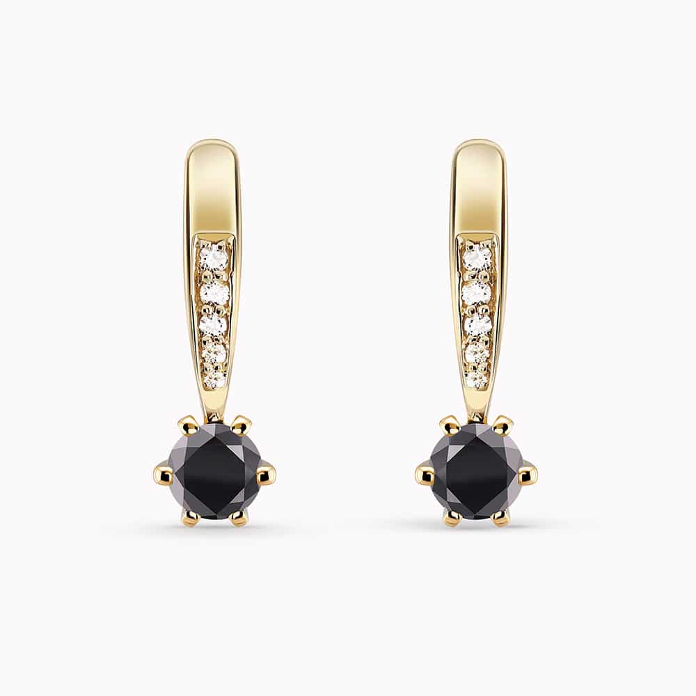 0.48Ct. (Total Weight) Black Diamonds set with 0.07Ct