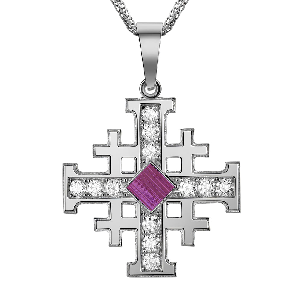Nano Bible Noah Jerusalem Cross Pendant
