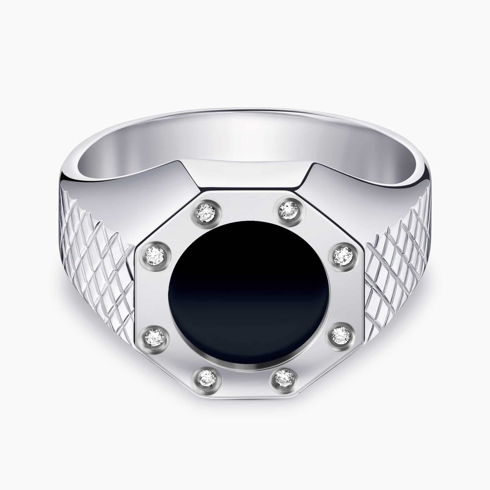 Diamond and Gem Stone Ring For Men