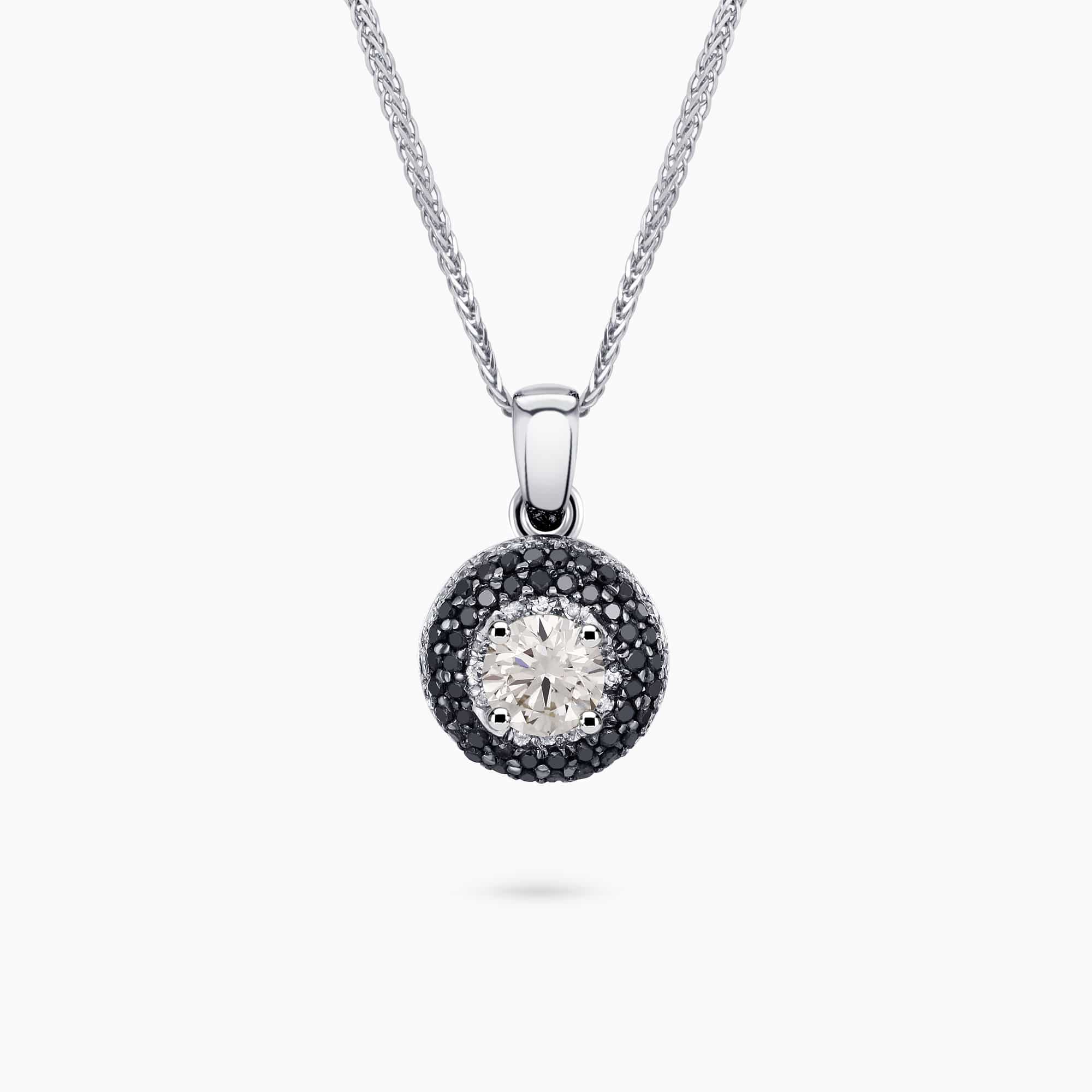 Black & White Diamond Pendant