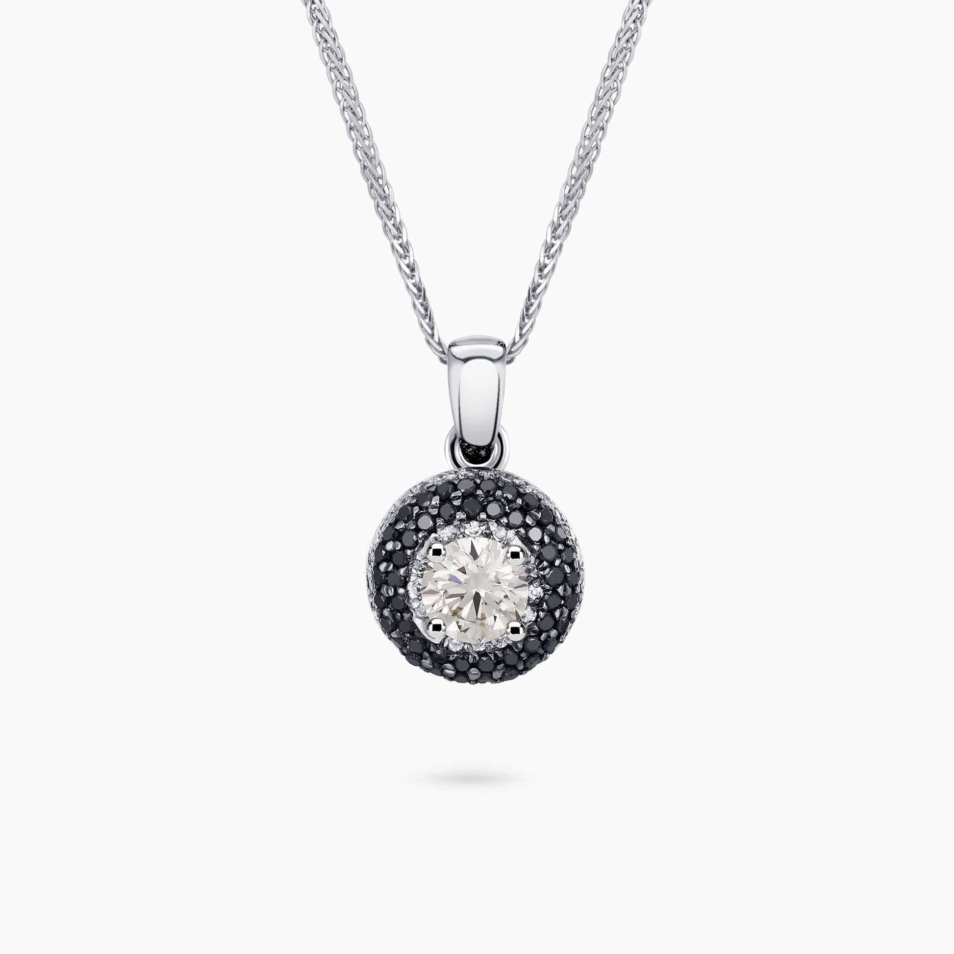 Black & White Diamond Pendant