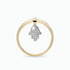 0.16Ct. Diamonds in a 14K Yellow Gold "Hamsa" Ring