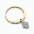 0.16Ct. Diamonds in a 14K Yellow Gold "Hamsa" Ring