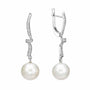 Diamond and Pearl Earrings