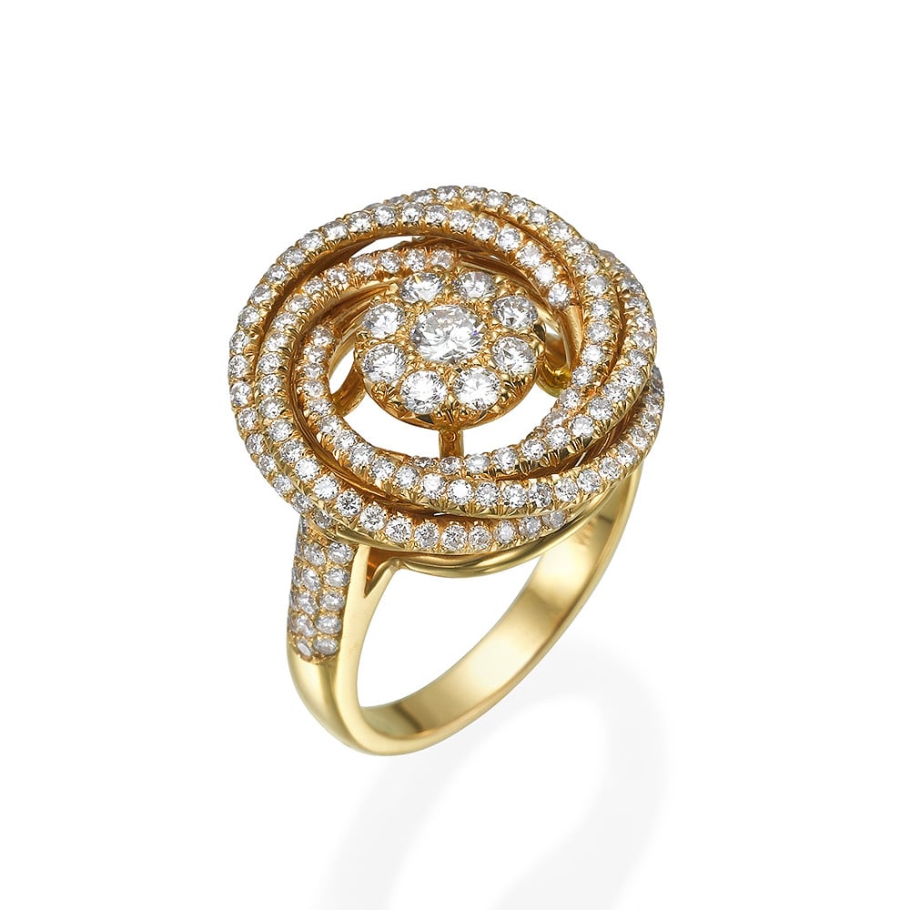 1.36Ct. Diamonds in a stunning 14K Gold Ring