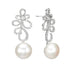 Diamond and Pearl Earrings