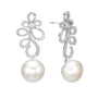 Diamond and Pearl Earrings