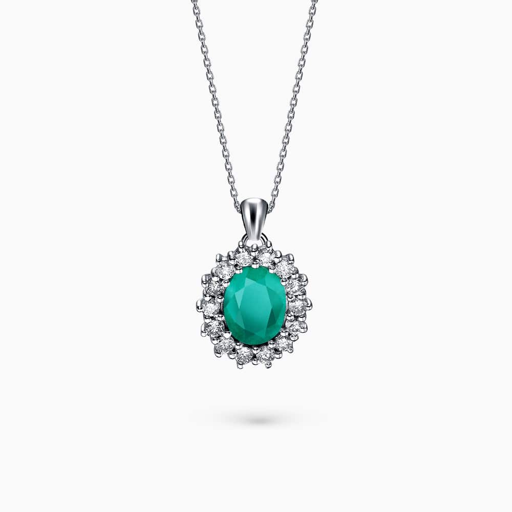 Diamond and Gem Stone Pendant