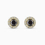 0.76Ct. (Total Weight) Black Diamonds center stones, with