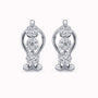 0.66Ct. Diamond Earrings mounted in 14K White Gold