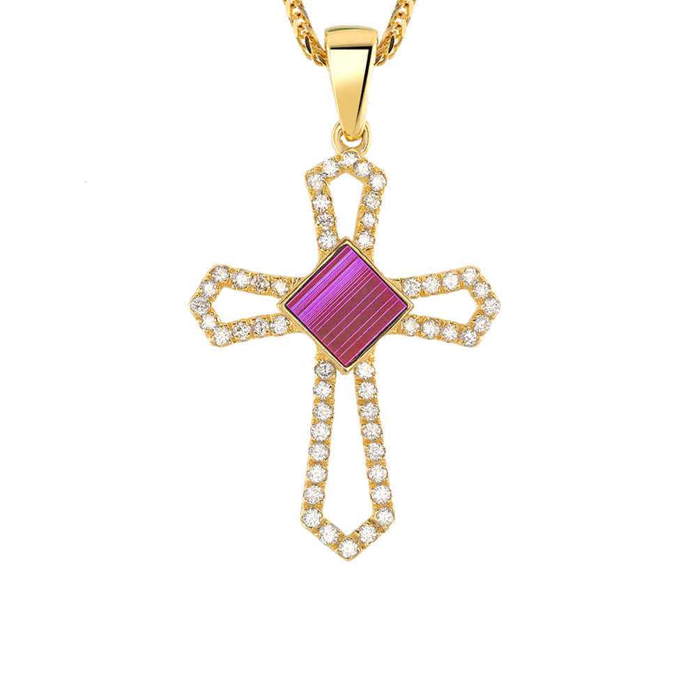 Nano Bible Radiant cross Pendant