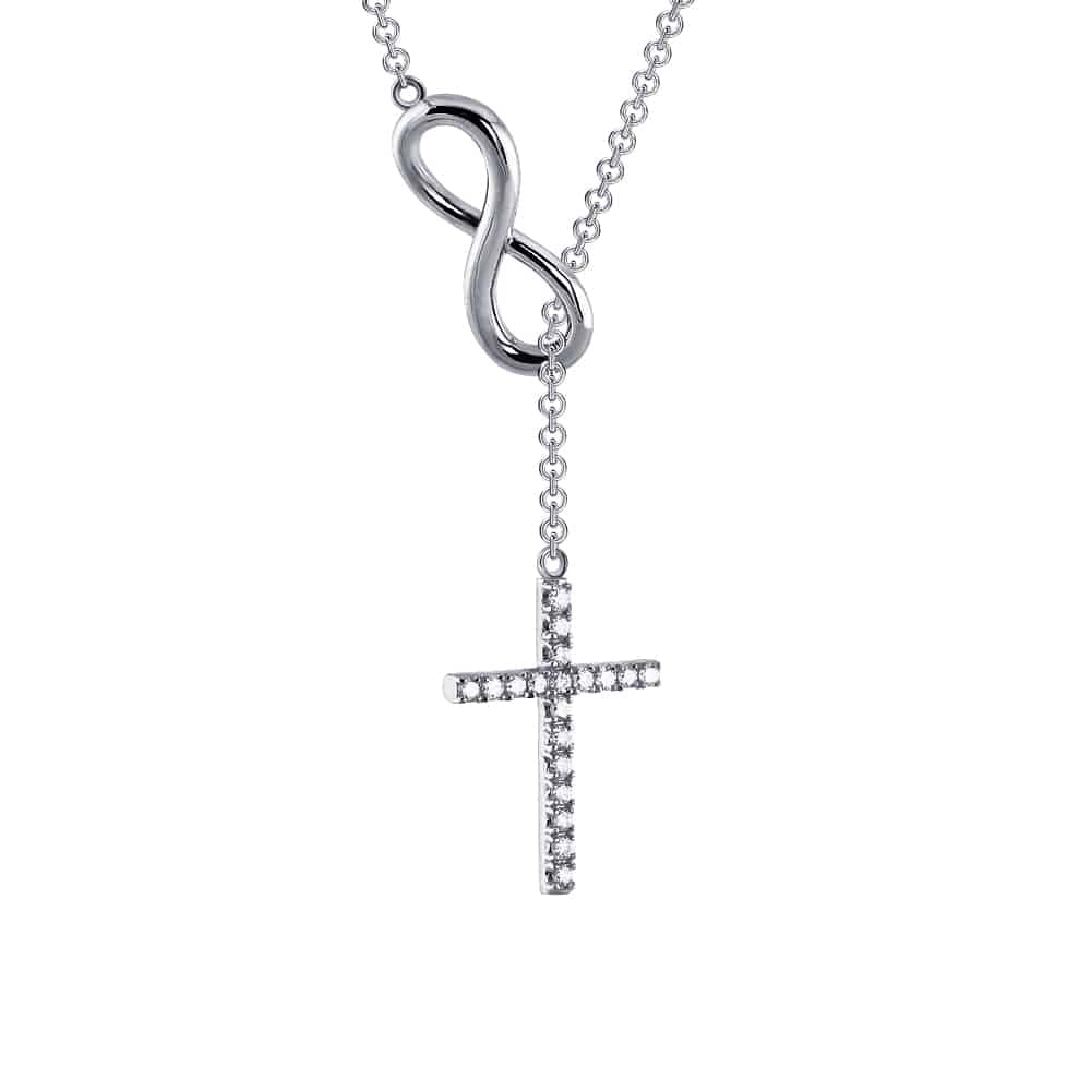 Infinity Cross Diamond Necklace