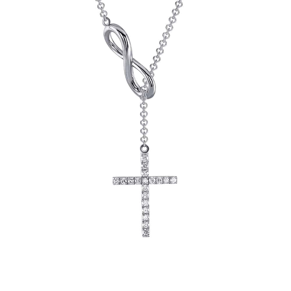 Infinity Cross Diamond Necklace