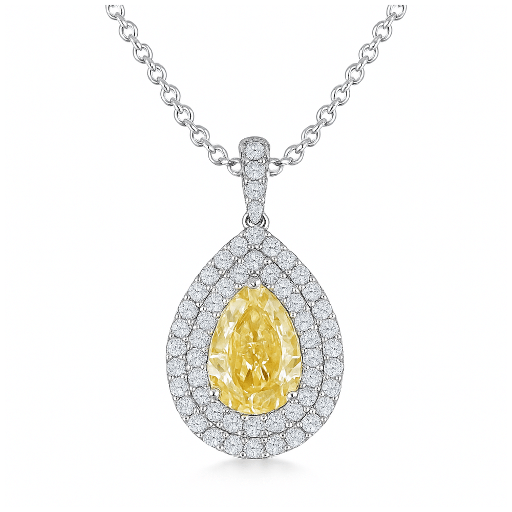 natural Fancy color Diamond Pendant Lumia - Caprice