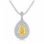 natural Fancy color Diamond Pendant Lumia - Caprice
