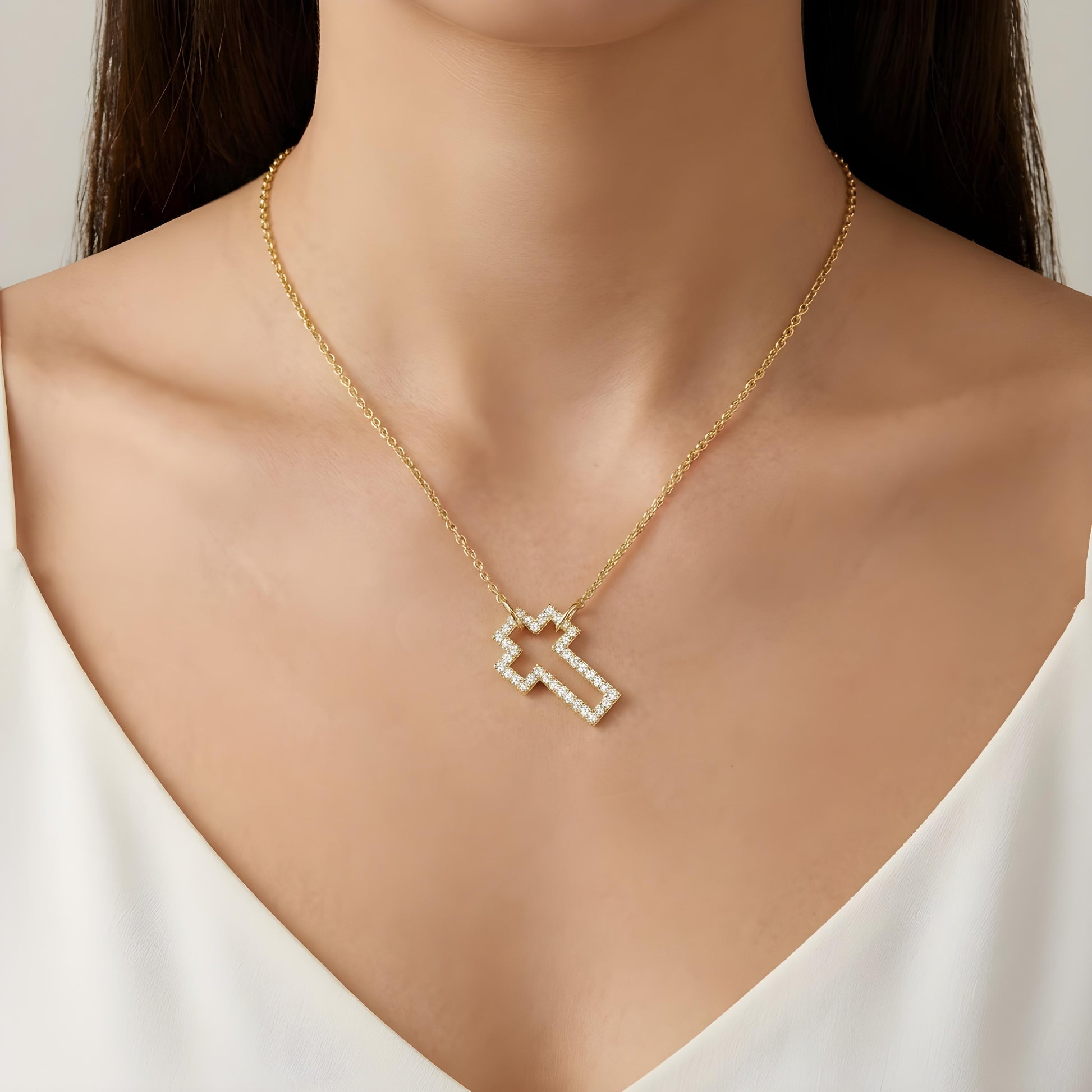 Diamond Cross Necklace