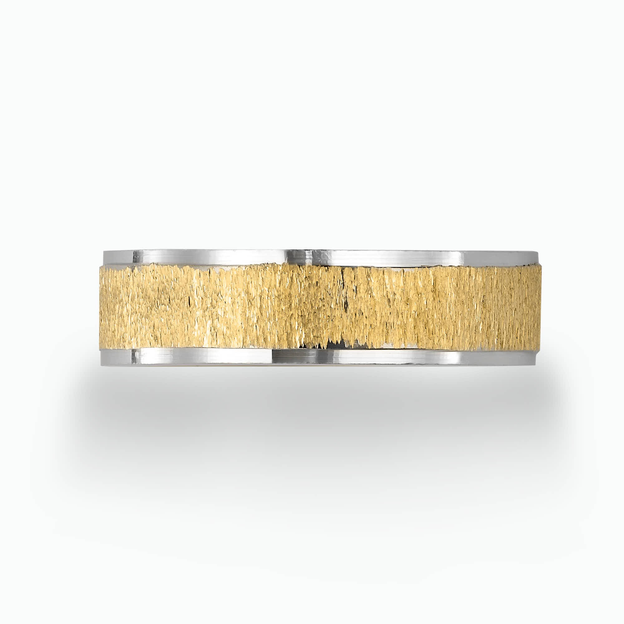 14K Gold Engraved wedding Band