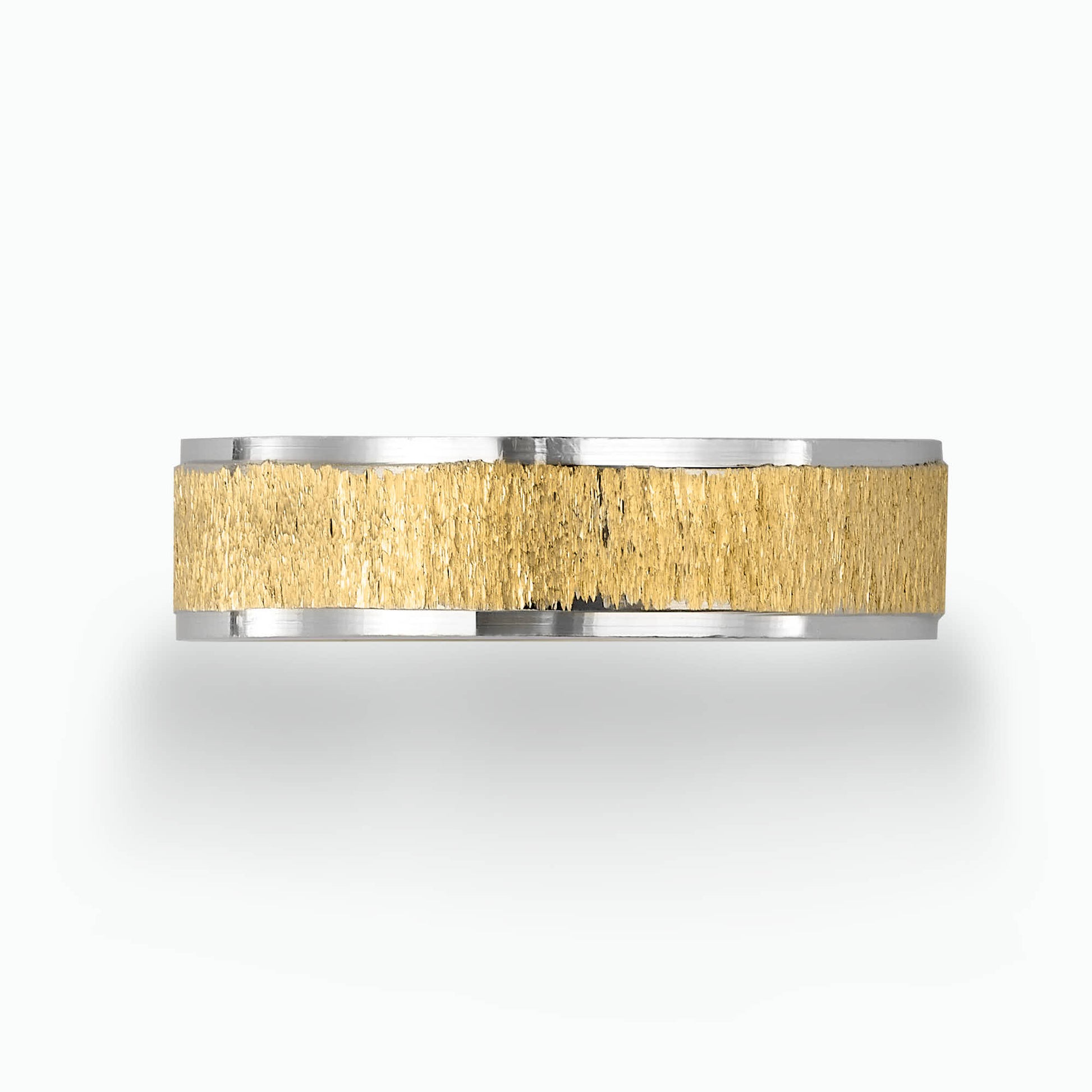 14K Gold Engraved wedding Band