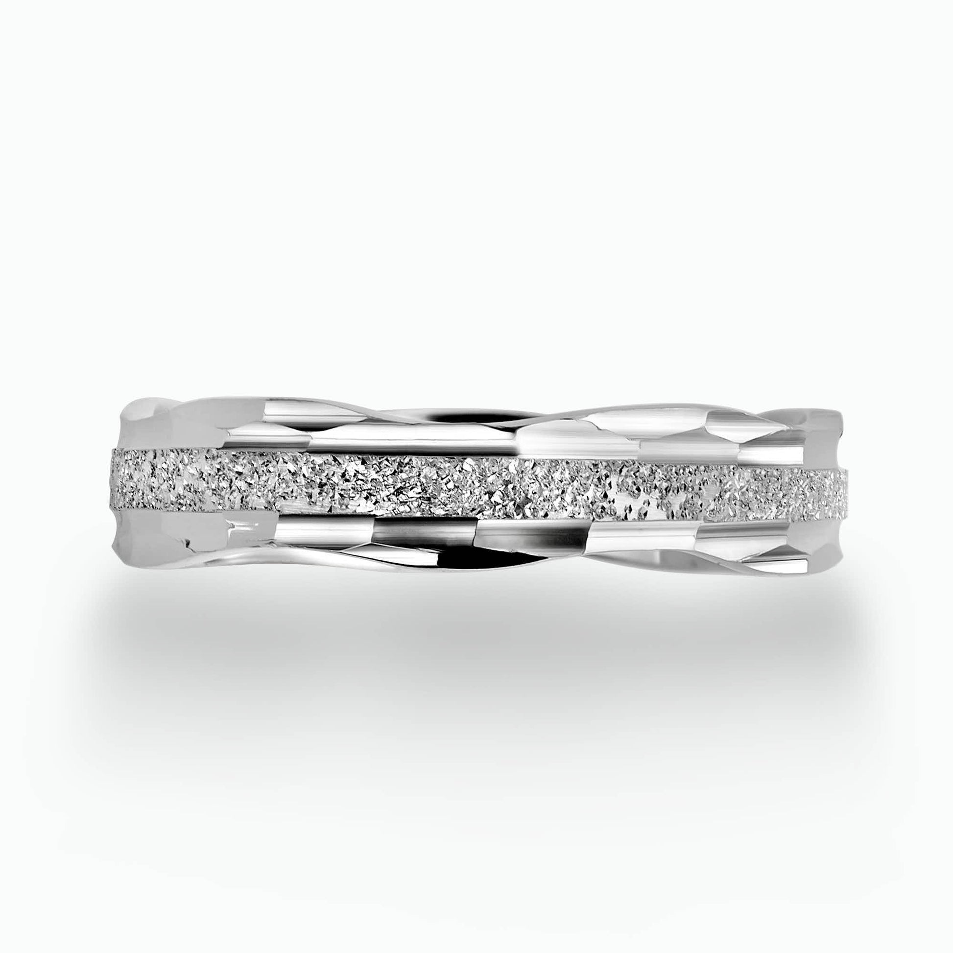 14K Gold Engraved wedding Band