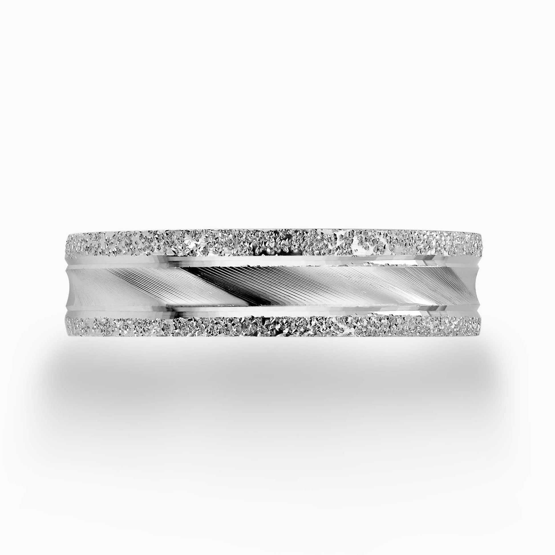14K Gold Engraved wedding Band