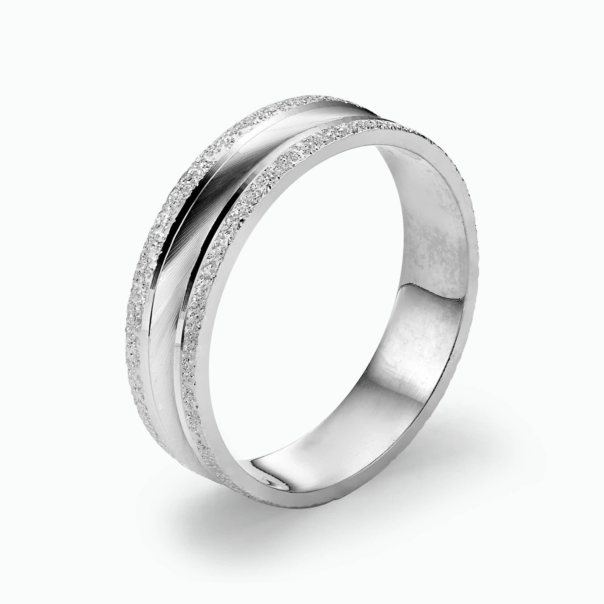14K Gold Engraved wedding Band