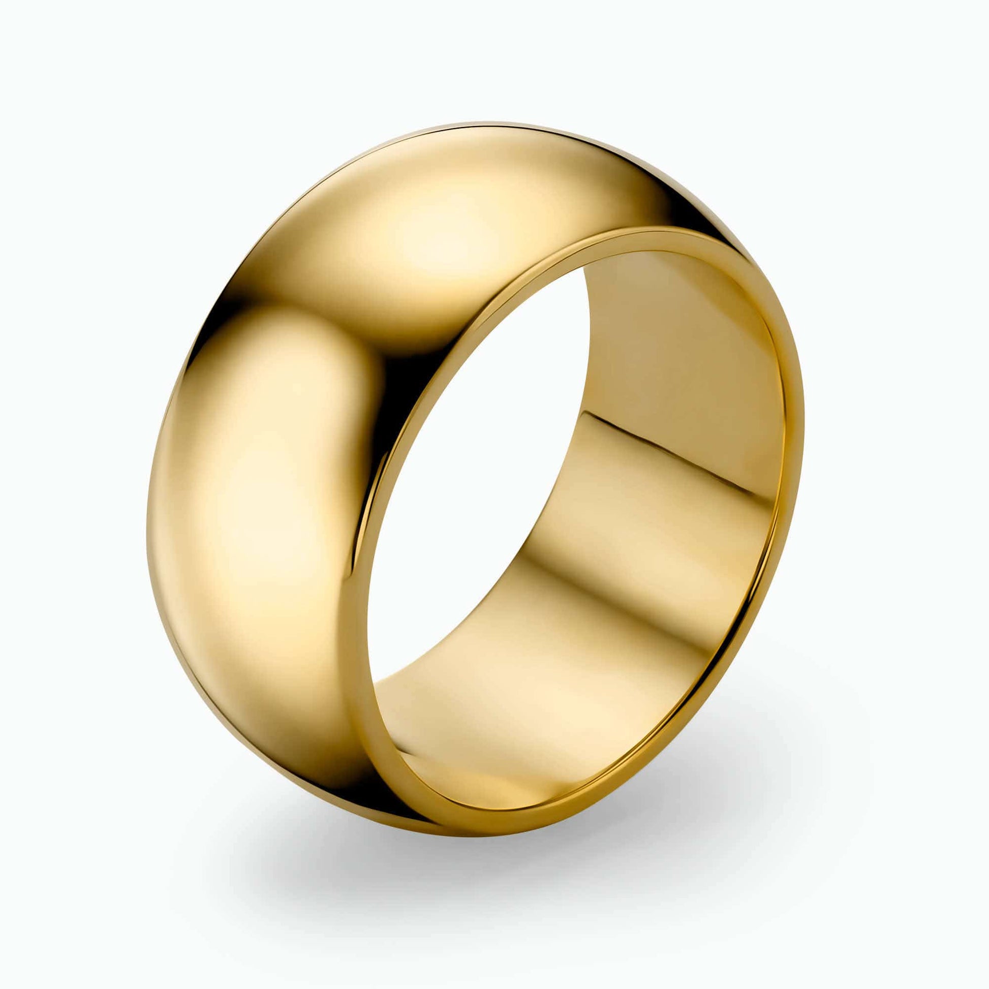 14K Gold Engraved wedding Band