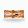 14K Gold Engraved wedding Band