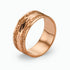 14K Gold Engraved wedding Band