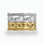14K Gold Engraved wedding Band