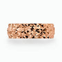 14K Gold Engraved wedding Band