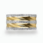 14K Gold Engraved wedding Band