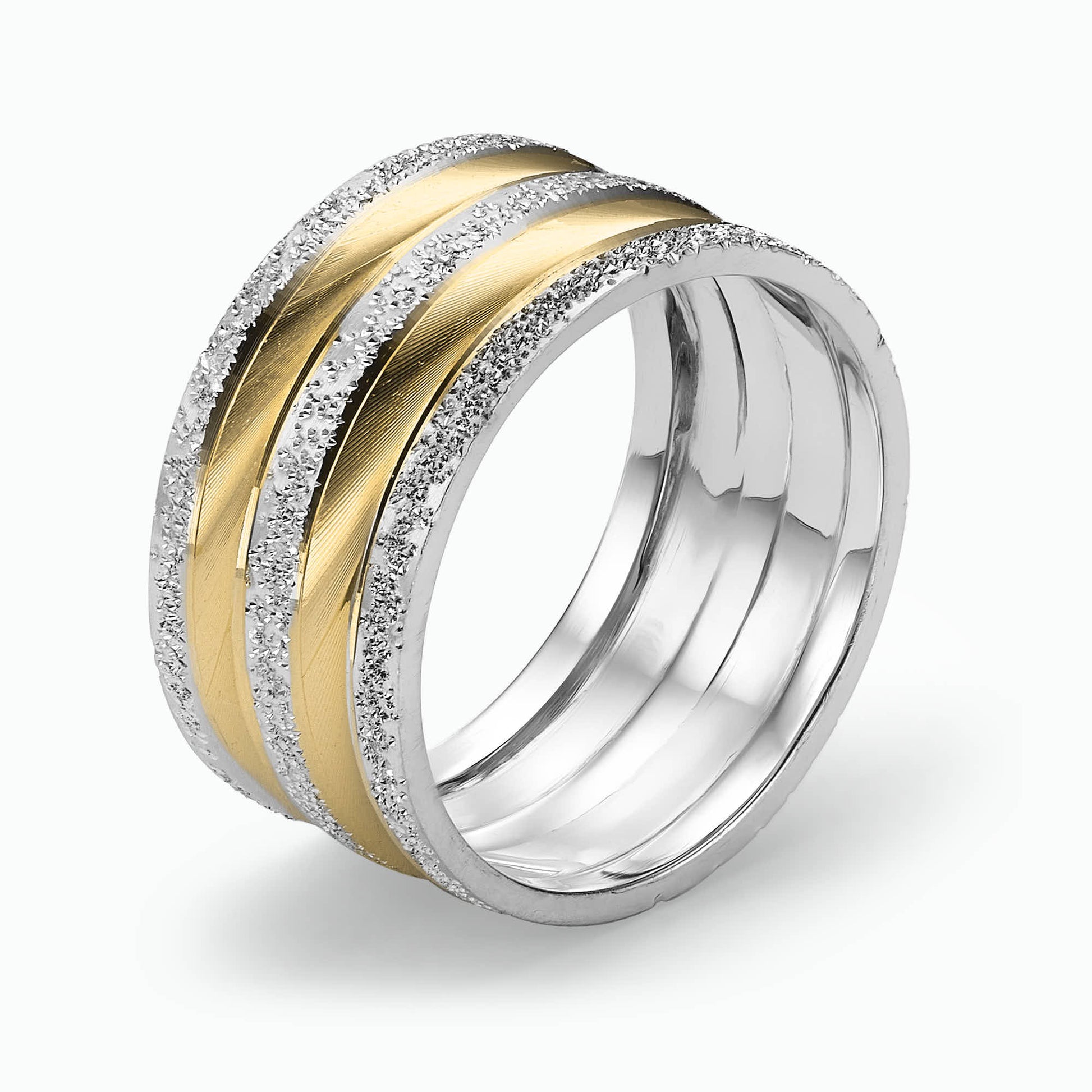 14K Gold Engraved wedding Band