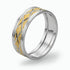 14K Gold Engraved wedding Band