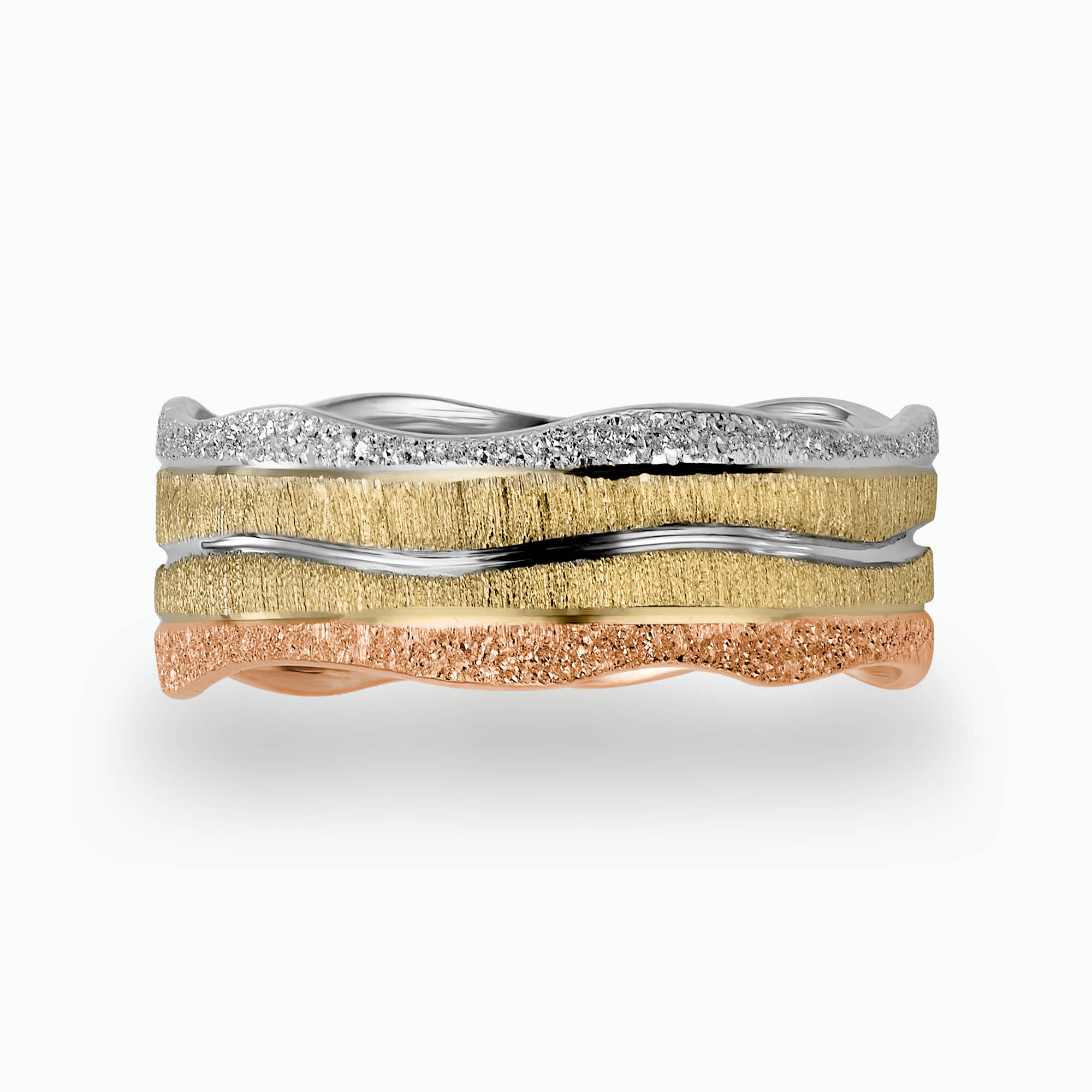 14K Gold Engraved wedding Band