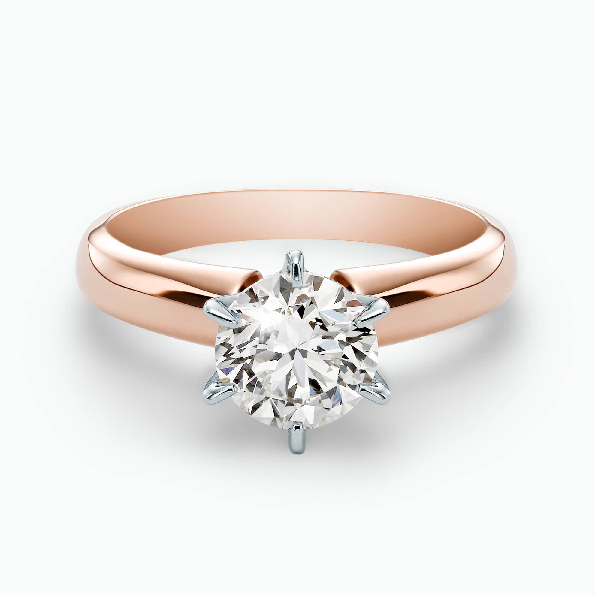 0.50Ct. Brilliant cut 6-Prong Diamond Solitaire Ring