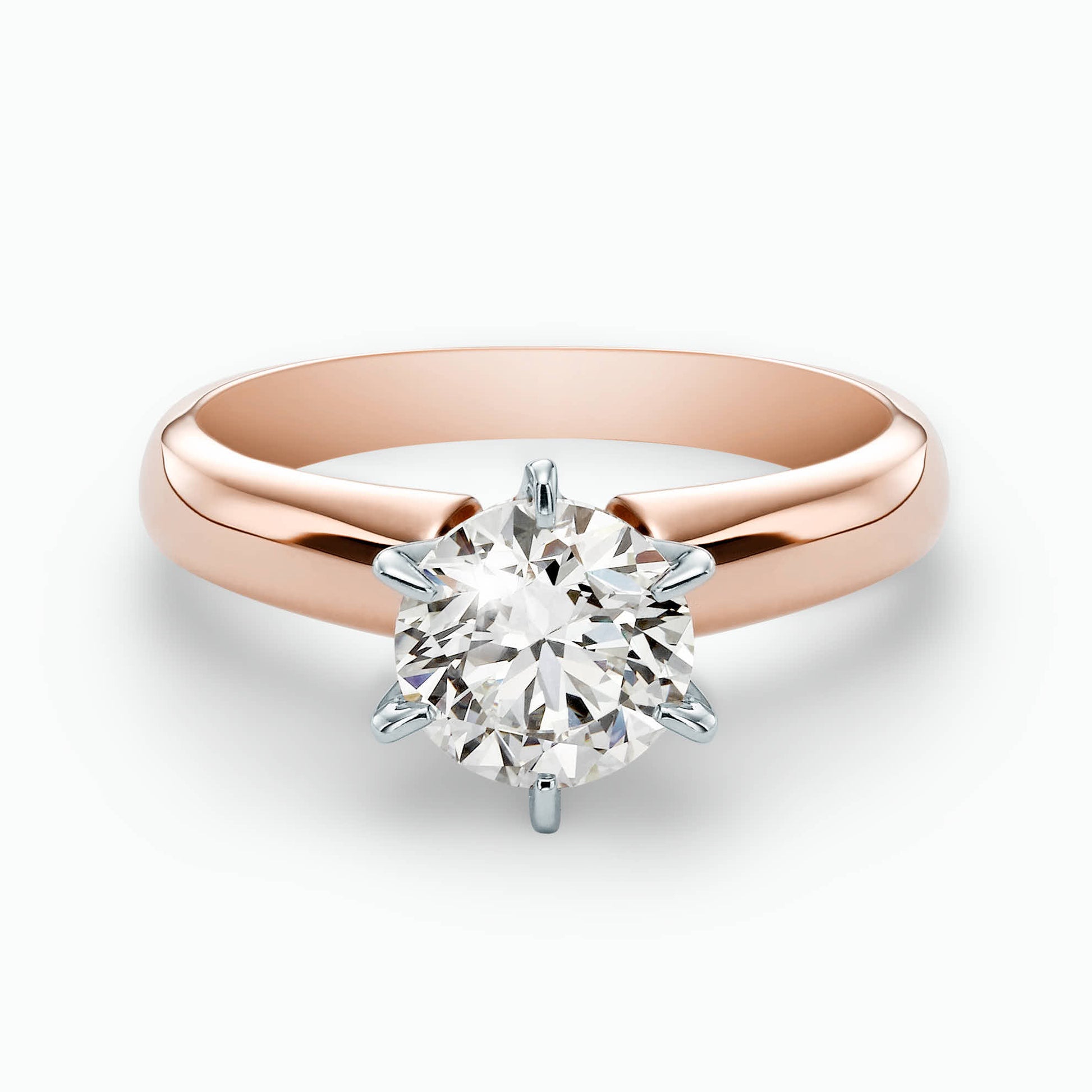 0.50Ct. Brilliant cut 6-Prong Diamond Solitaire Ring