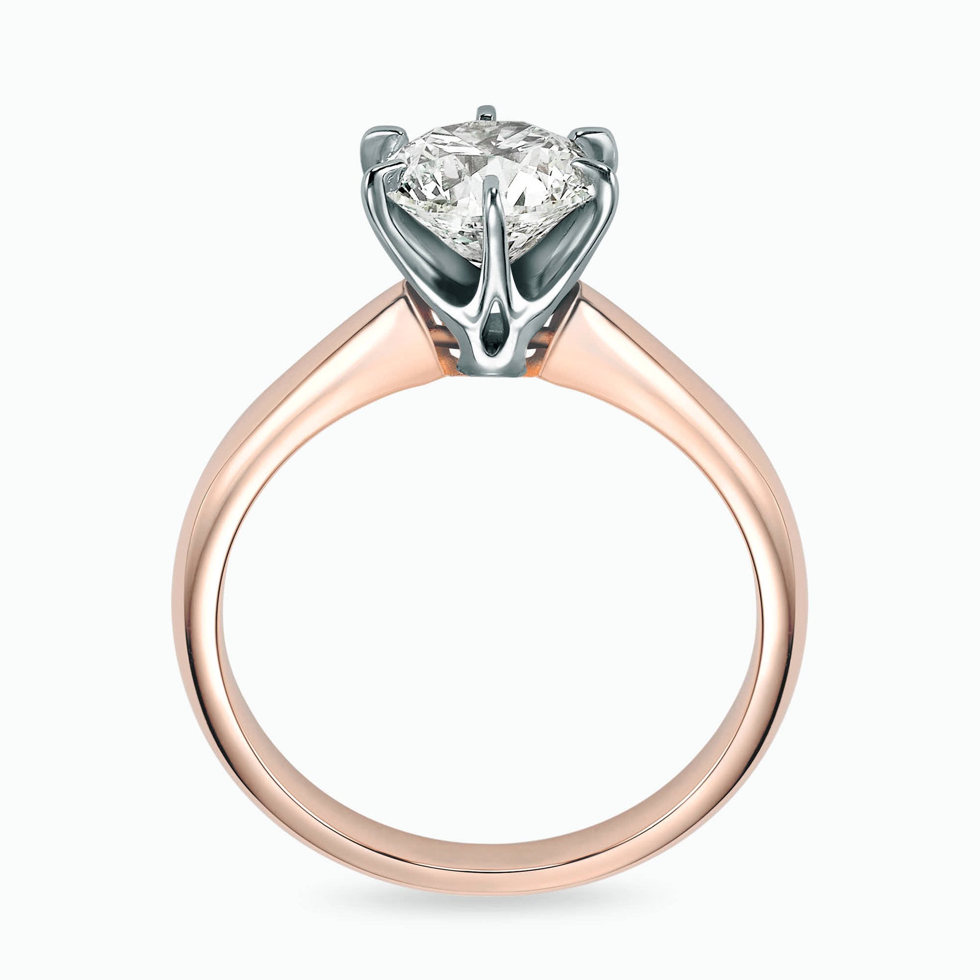 0.50Ct. Brilliant cut 6-Prong Diamond Solitaire Ring