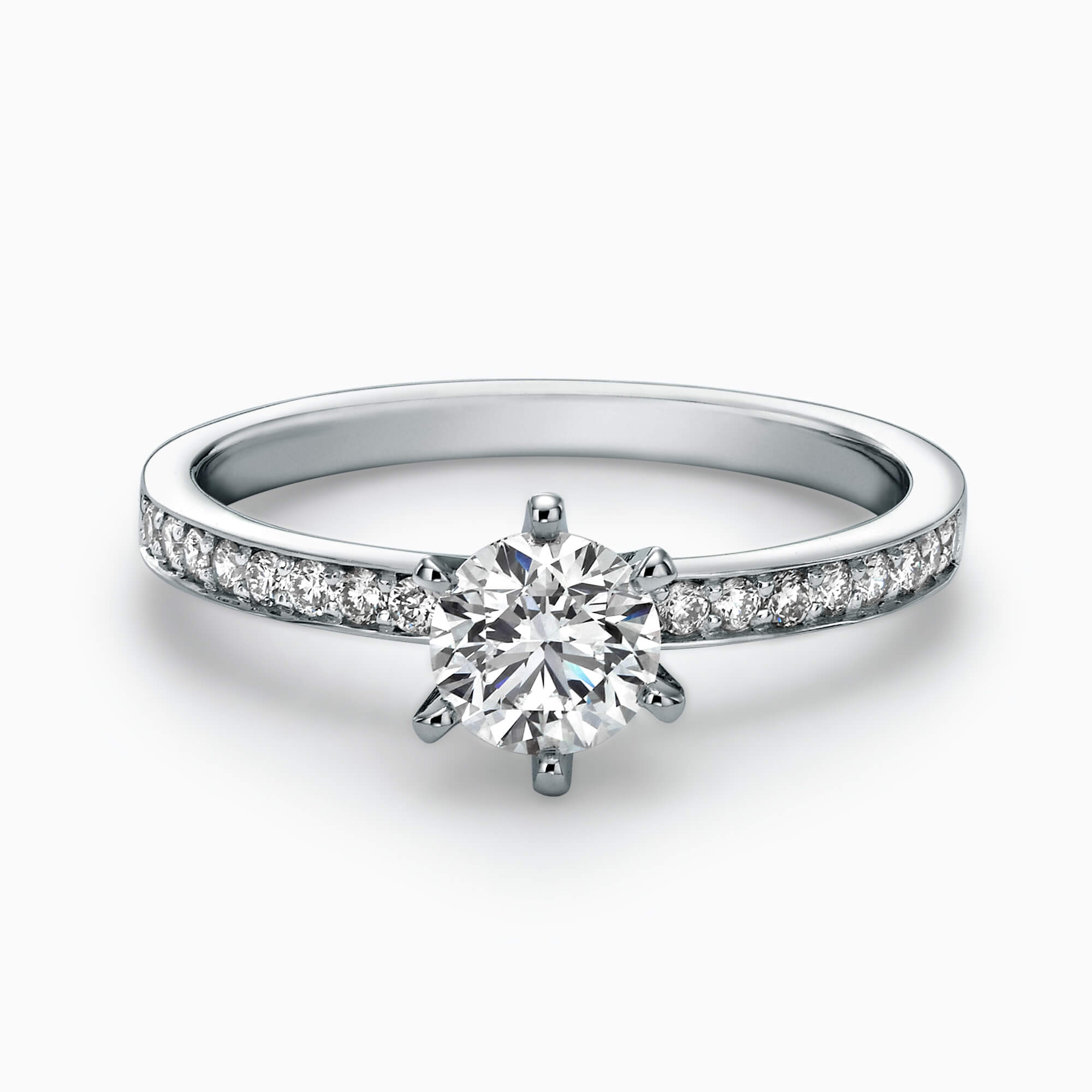 0.78Ct. J VS1 Brilliant cut 6-Prong Diamond Solitaire Ring
