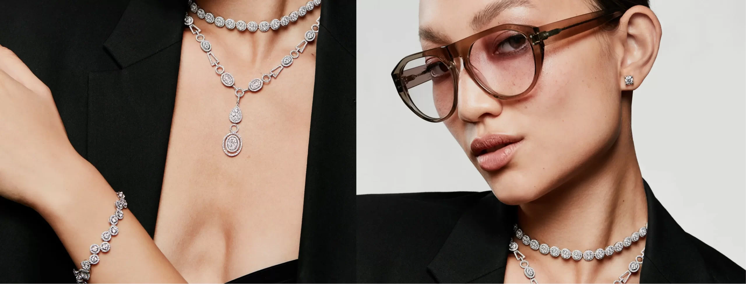 Caprice elegant diamond necklace