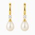 Diamond and Pearl Earrings
