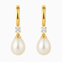 Diamond and Pearl Earrings