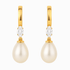 Diamond and Pearl Earrings