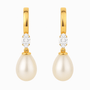 Diamond and Pearl Earrings