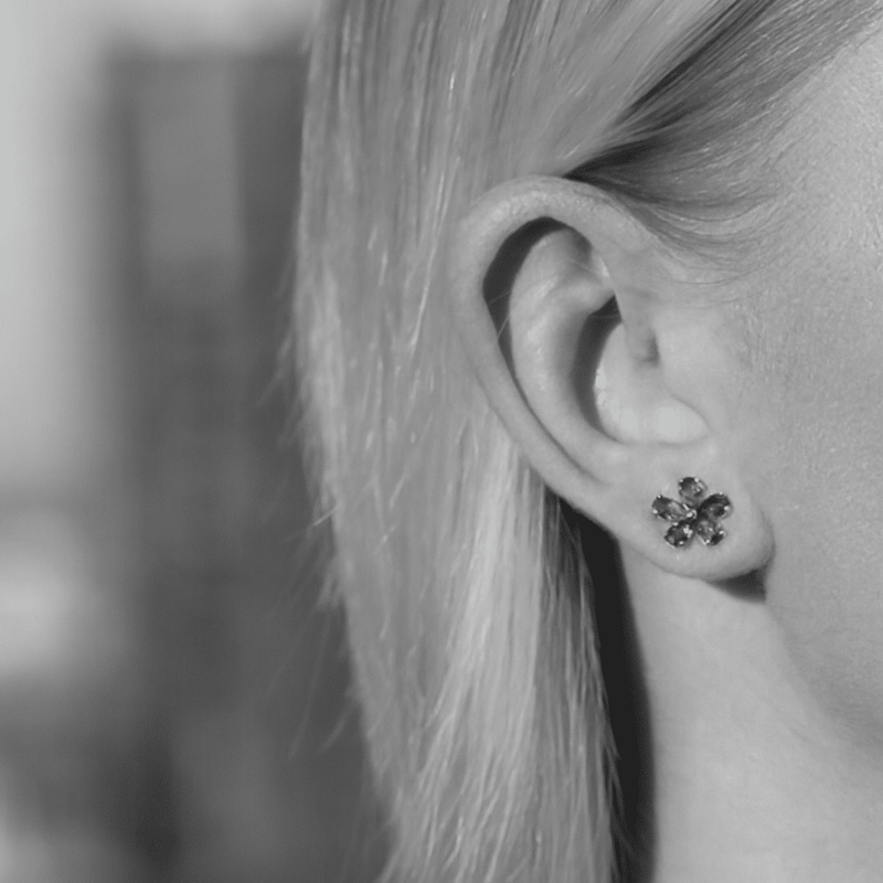 Diamond and Gem Stone Earrings