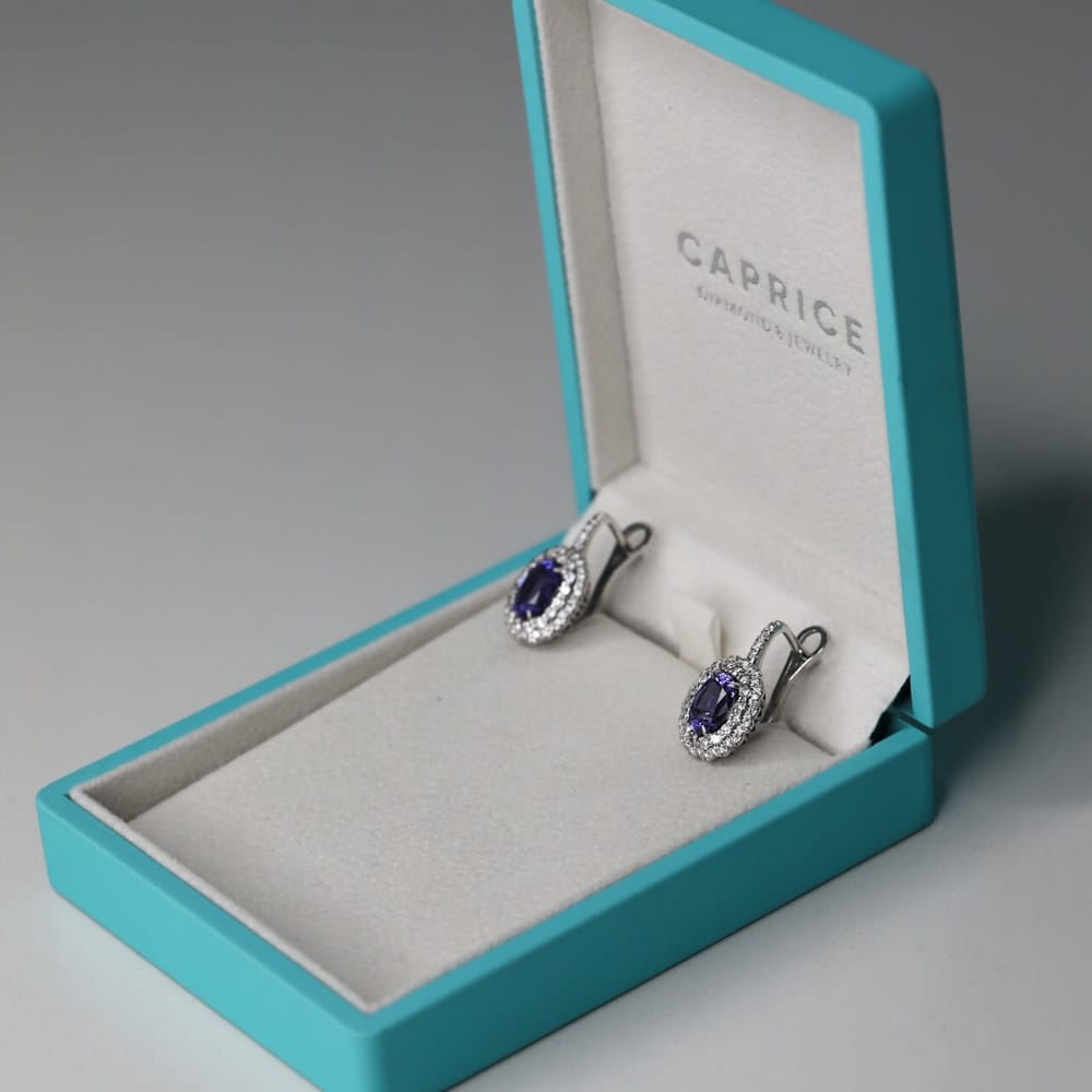 Diamond and Gem Stone Earrings