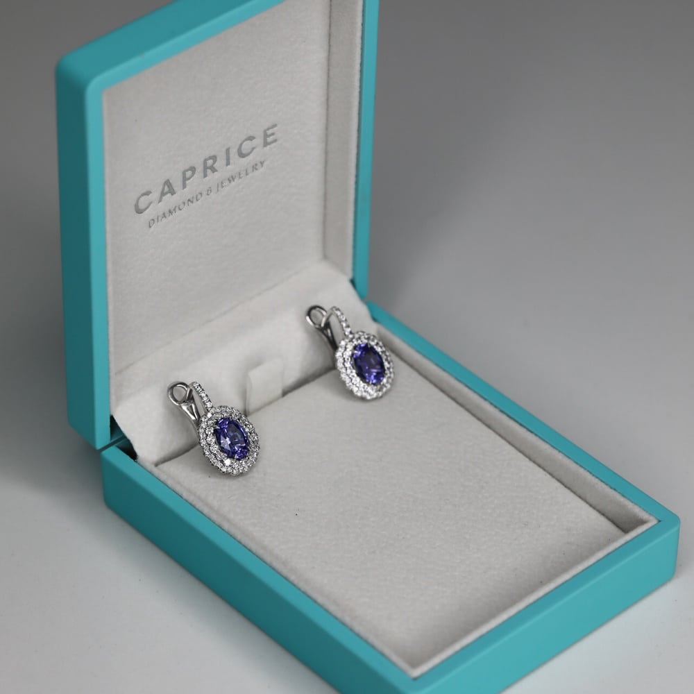 Diamond and Gem Stone Earrings