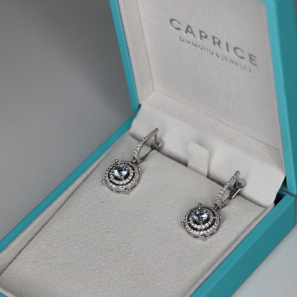 Diamond and Gem Stone Earrings